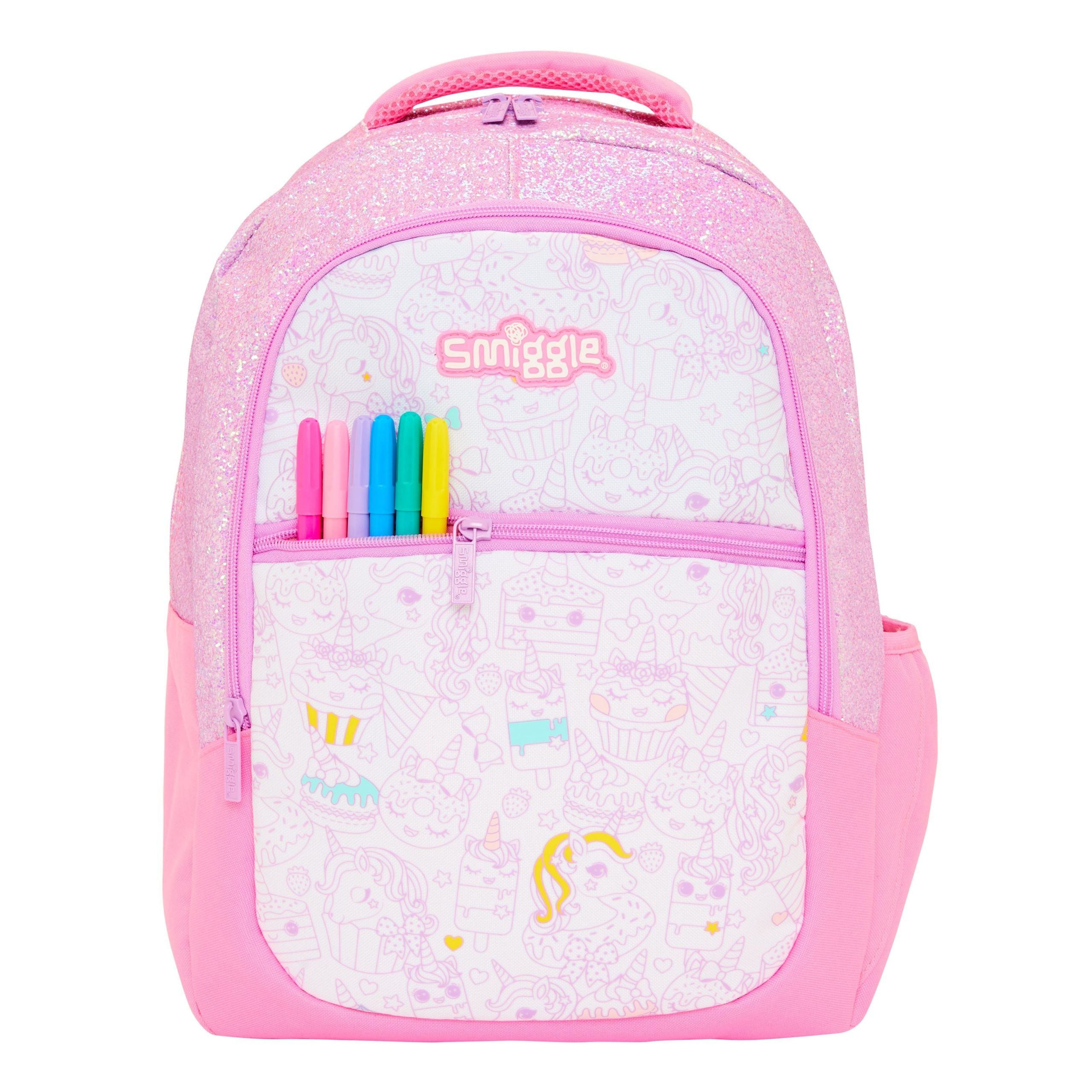 Smiggle - Live Kendin Yap Pembe Sırt Çantası-Dinossi