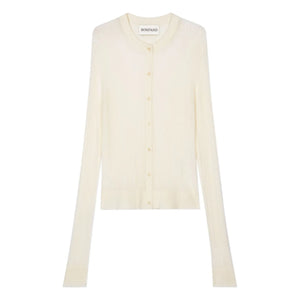 Bompard - Corduroy & Silk Cardigan | Panna Cotta