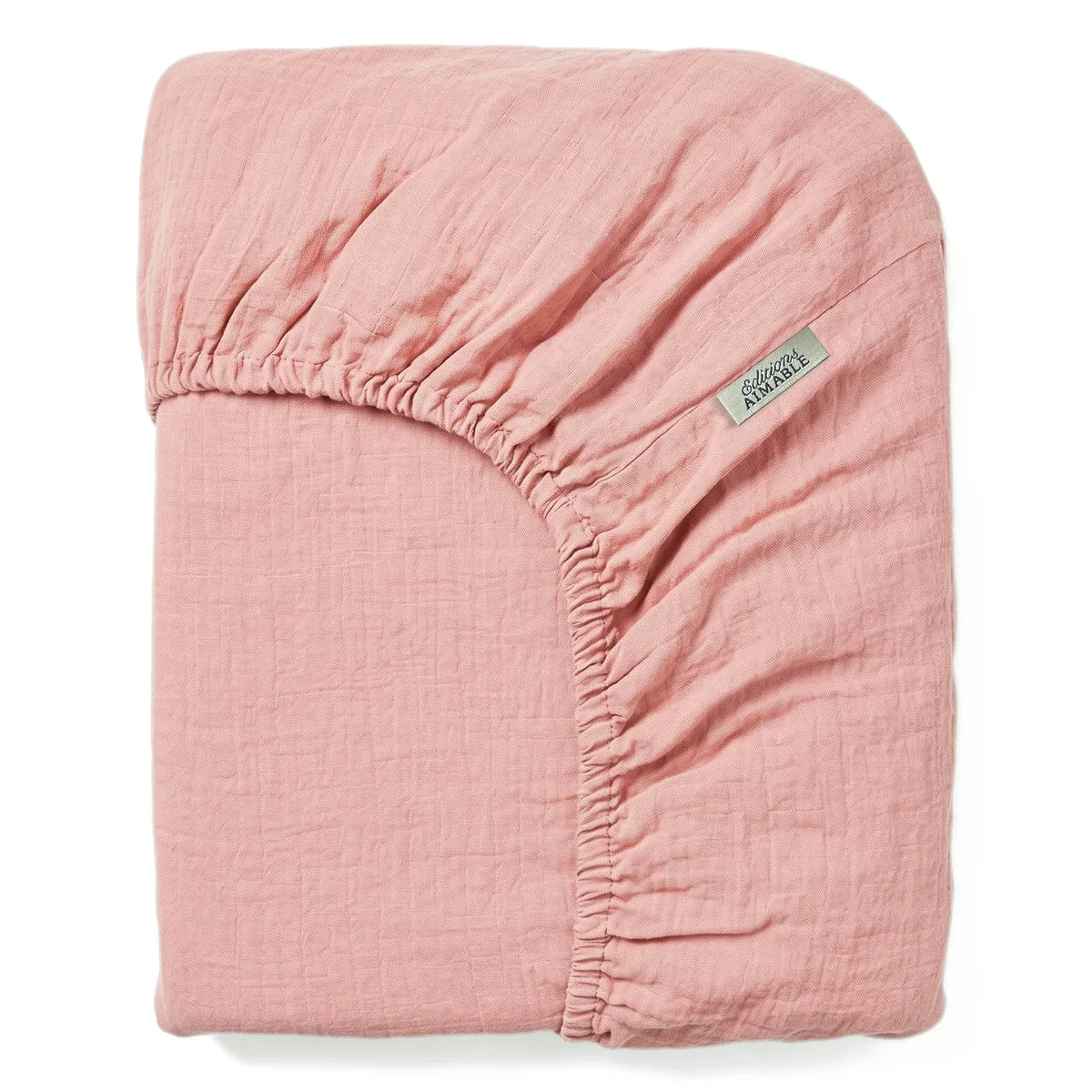 Editions Aimable - Doris fitted sheets | Dusty Rose Gauze