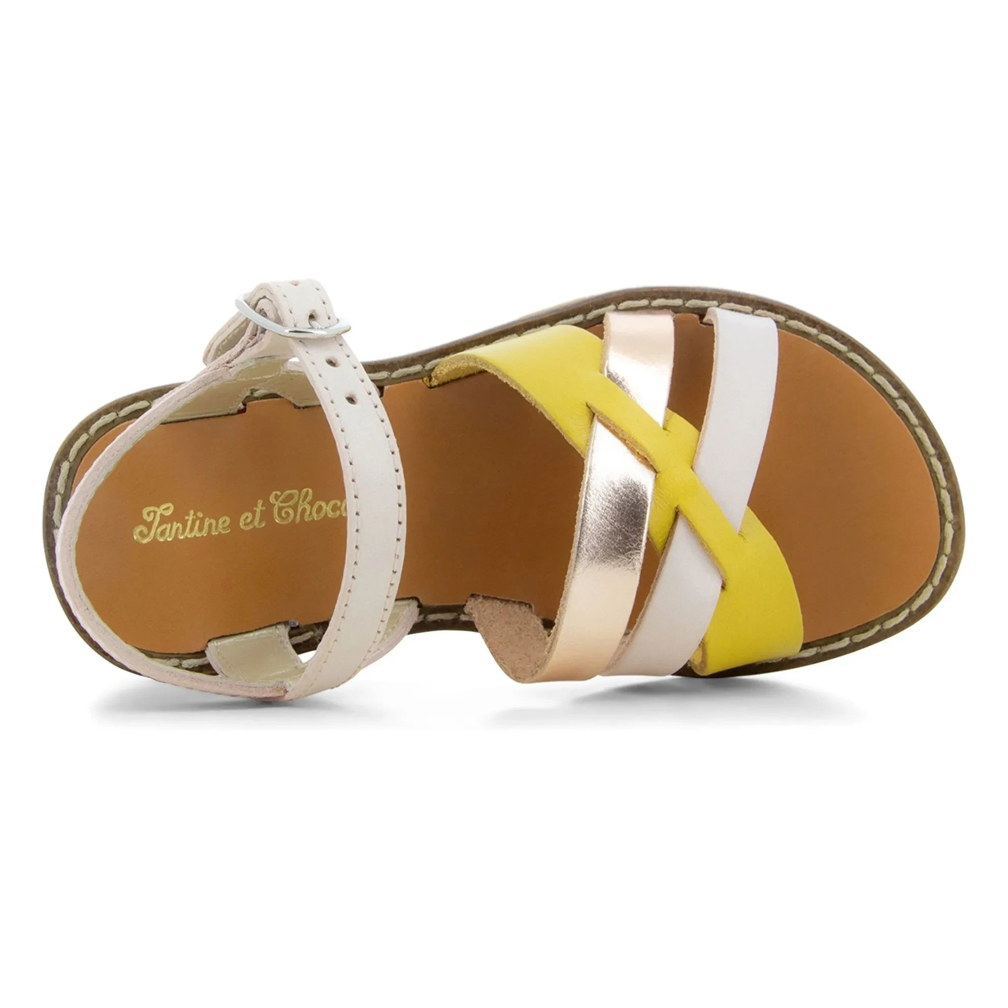 Tartine et Chocolat - Cross Sandals | Ecru