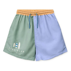 Liewood - Duke Colorblock Recycled Fiber Swim Shorts | Blue