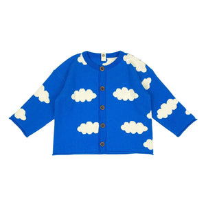 Bayiri - Cloudy Sky Organic Cotton Cardigan | Blue