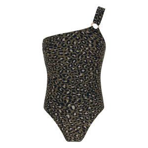 Lison Paris - Tanzania Leopard One-Piece Swimsuit | Khaki