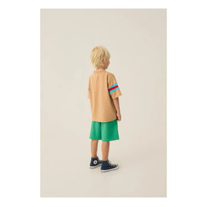 The Campamento - Contrast Striped T-Shirt | Camel
