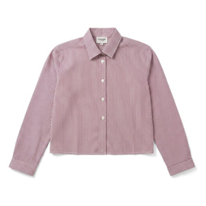 Finger in the nose - Striped Short Shirt | Brick red
