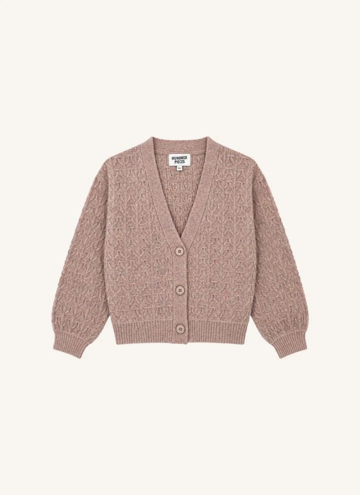 Hundred Pieces - Adel Merino Wool Cardigan | Pink