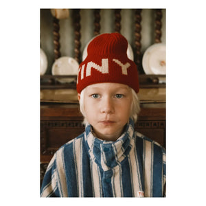 Tinycottons - Striped Fleece Jacket | Petrol Blue