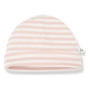1+ in the family - Striped Gio Beanie | Beige pink