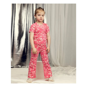 Mini Rodini - Organic Cotton Star Pattern Spanish Pants | Pink