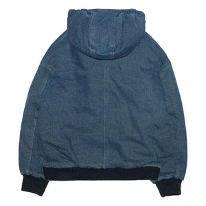 Hundred Pieces - Denim Matte Hooded Jacket | Denim Blue