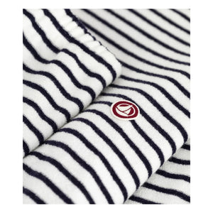 Petit Bateau - Striped Towel Pajamas | Ecru