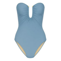 Vanessa Sposi - Le Loop Metal One-Piece Swimsuit | Light Blue