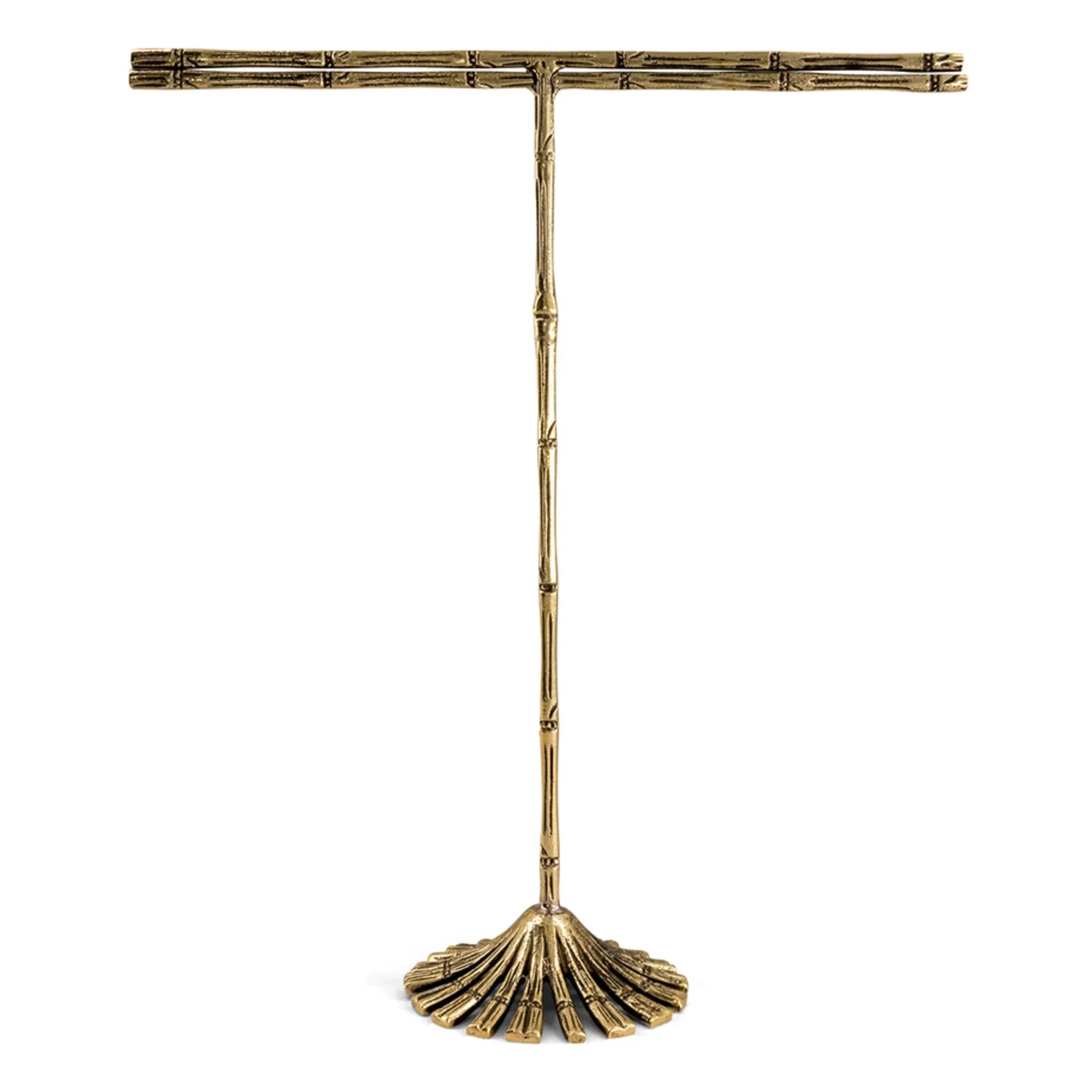 Doing Goods - Frida Bamboo Recycled Brass Jewelry Holder | Gold Brown