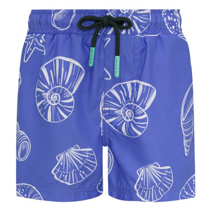 Pepita & Me - Coquillages Swim Shorts | Blue