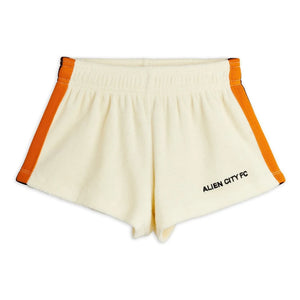 Mini Rodini - Alien City Organic Cotton Terry Shorts | Ecru