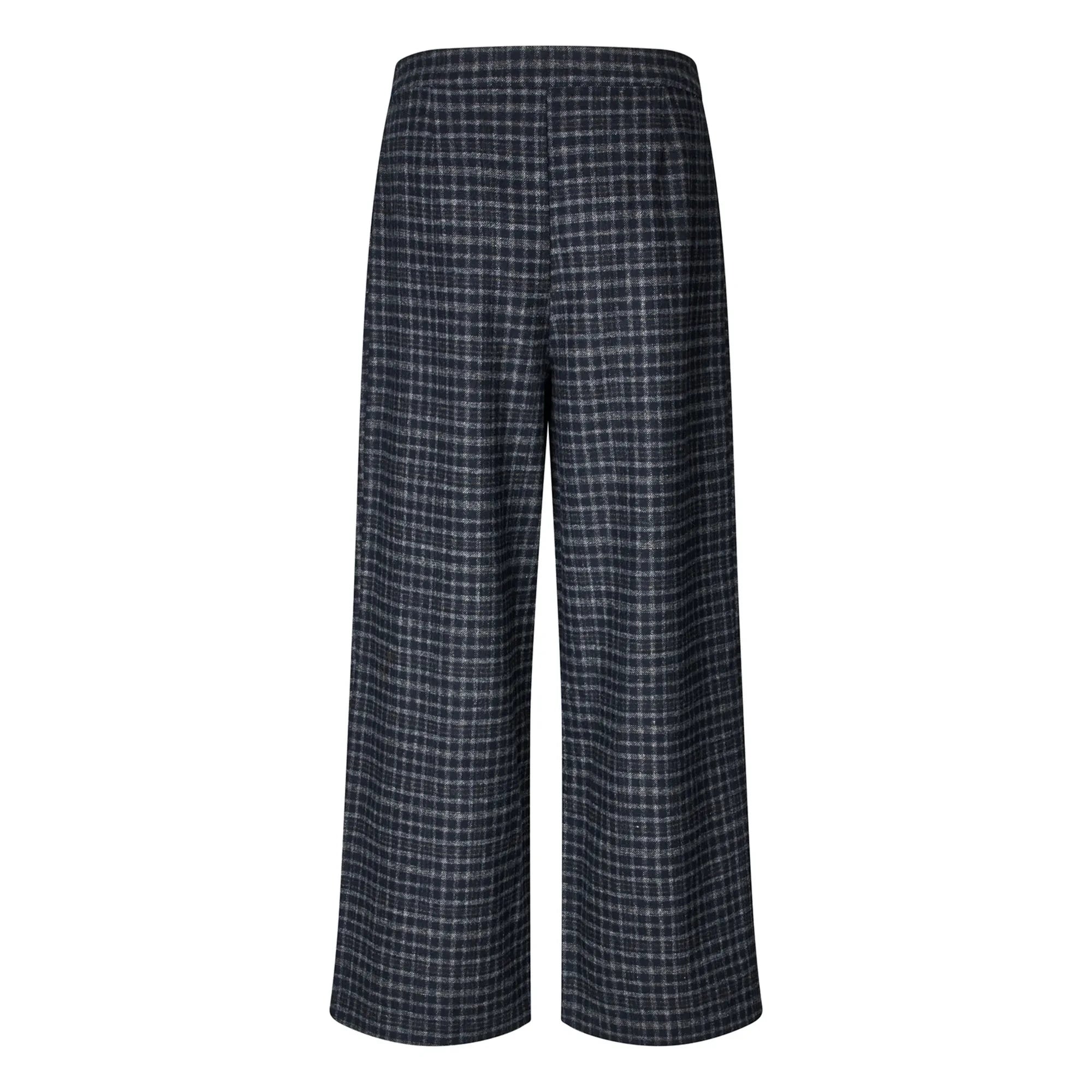Lollys Laundry - Zola Checked Pants | Dark Blue