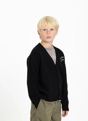 Finger in the nose - Robin Merino Wool Cardigan | Black