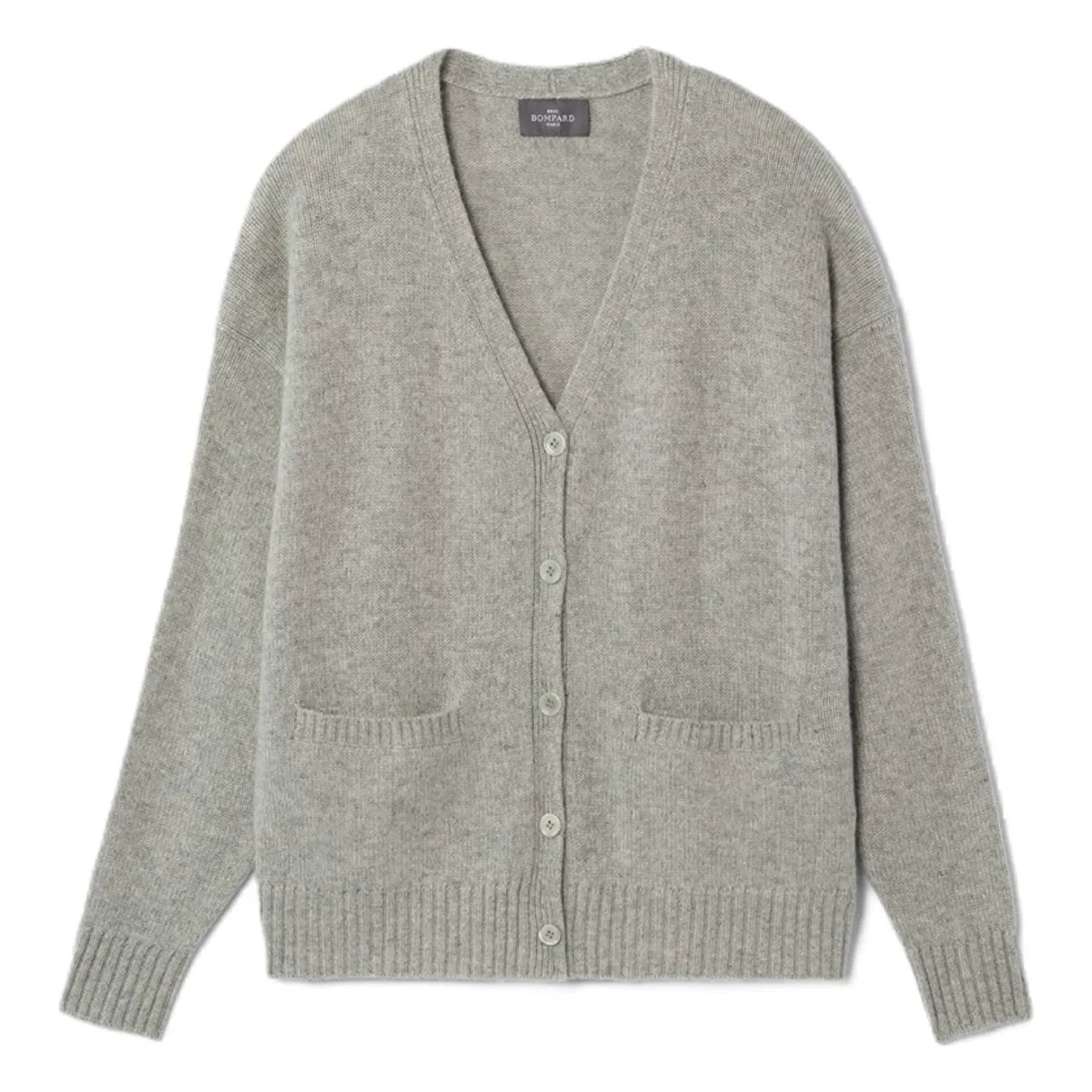 Bompard - Oversized Cashmere Vest | Silver Gray