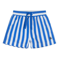 Petit Bateau - Baby Striped Recycled Fiber Swimsuit Shorts | Blue
