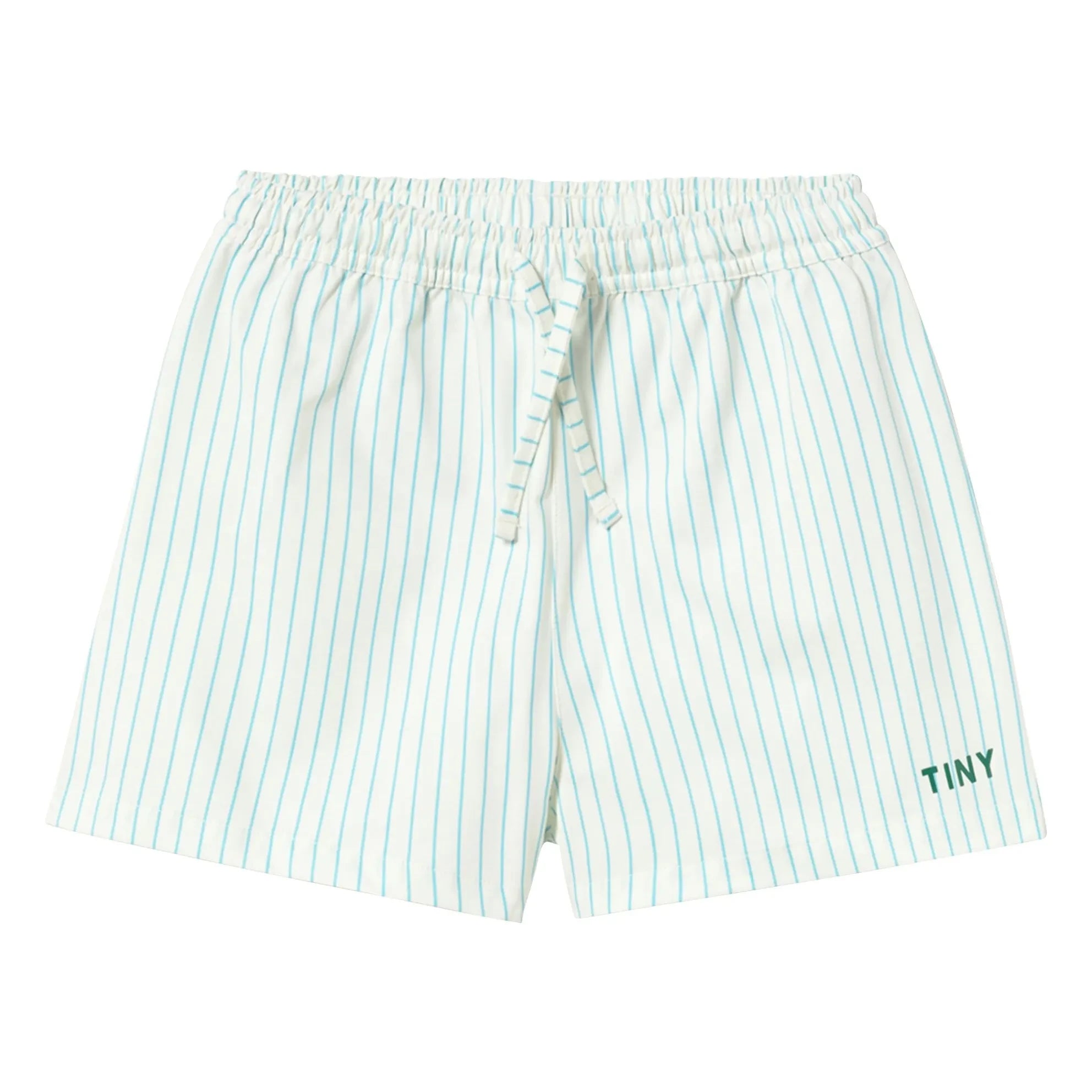 Tinycottons - Striped Swimsuit Shorts | Light Blue