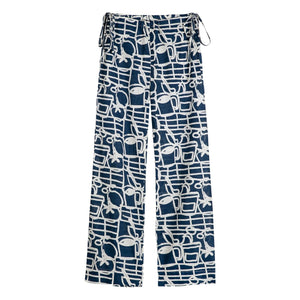 Bobo Choses - Cookery Festival Organic Cotton Pants | Navy Blue
