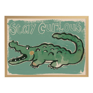 Studio Loco - Large Crocodile Poster