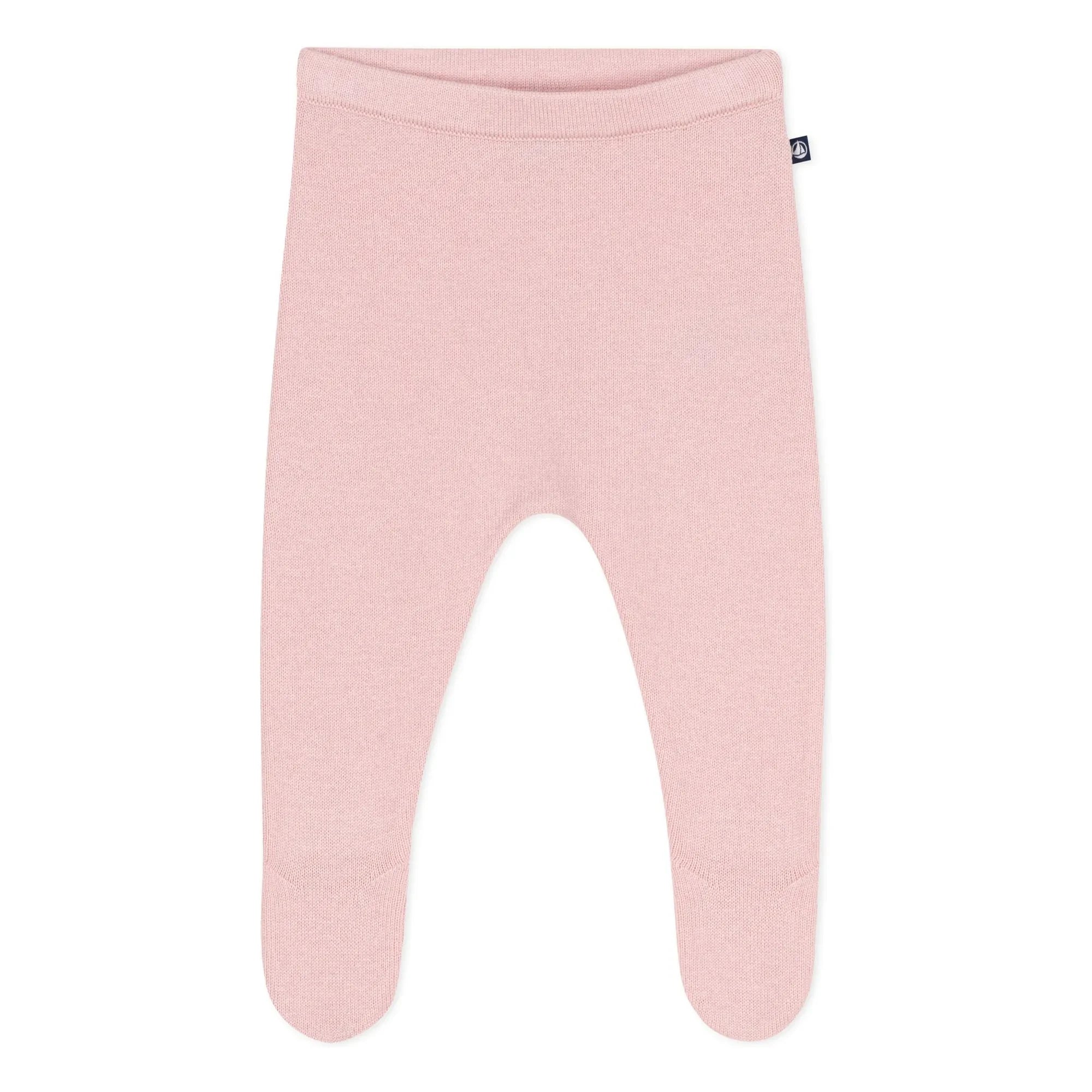 Petit Bateau - Wool Mesh Tights with Feet | Pink