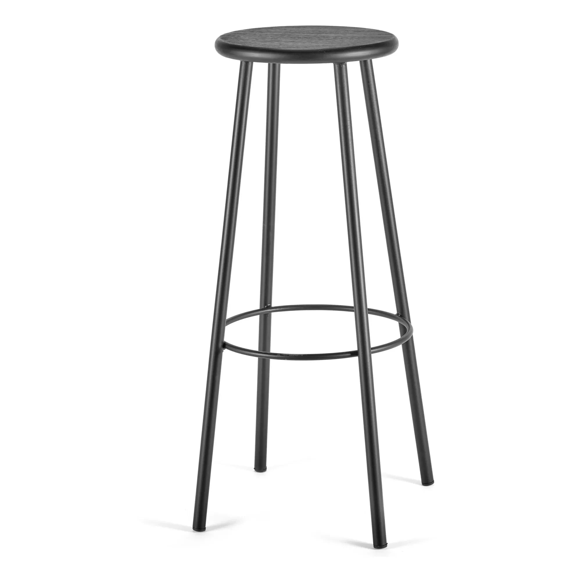Serax - Wooden Stool with Metal Base | Black