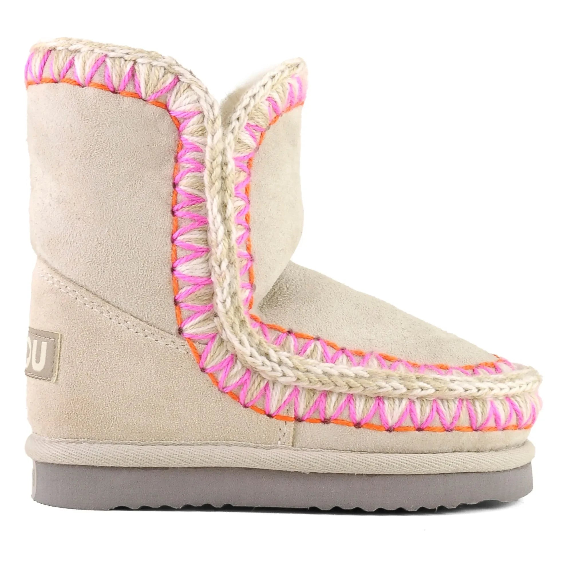 Mou - Eskimo Suede Ankle Boots | Cream