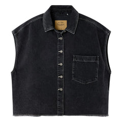 American Vintage - Yopday-B Cotton Sleeveless Jacket | Black