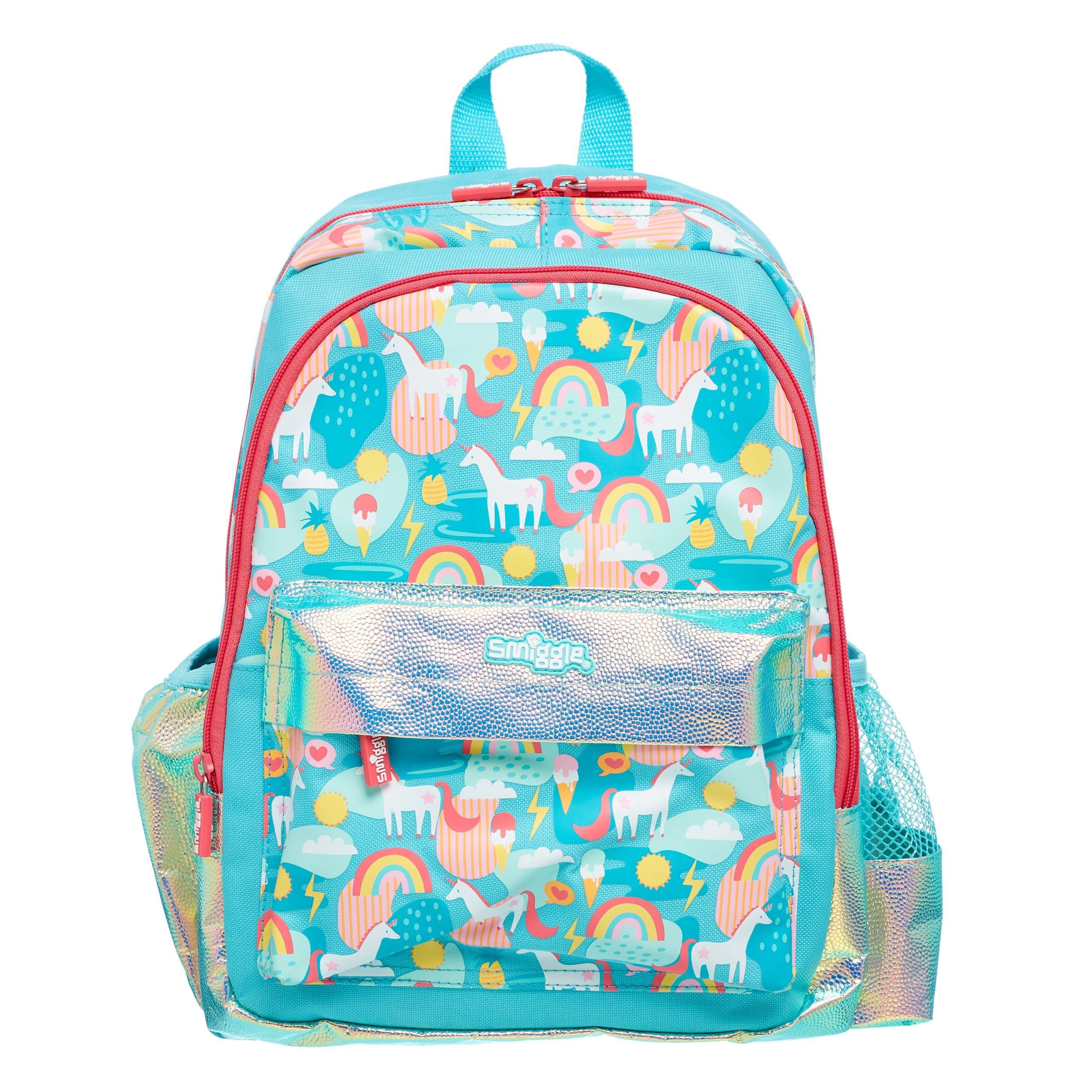 Smiggle - Go Junior Mavi Unicorn Sırt Çantası-Dinossi