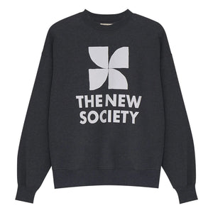 the new society - TNS Logo sweatshirt | Koyu gri melanj