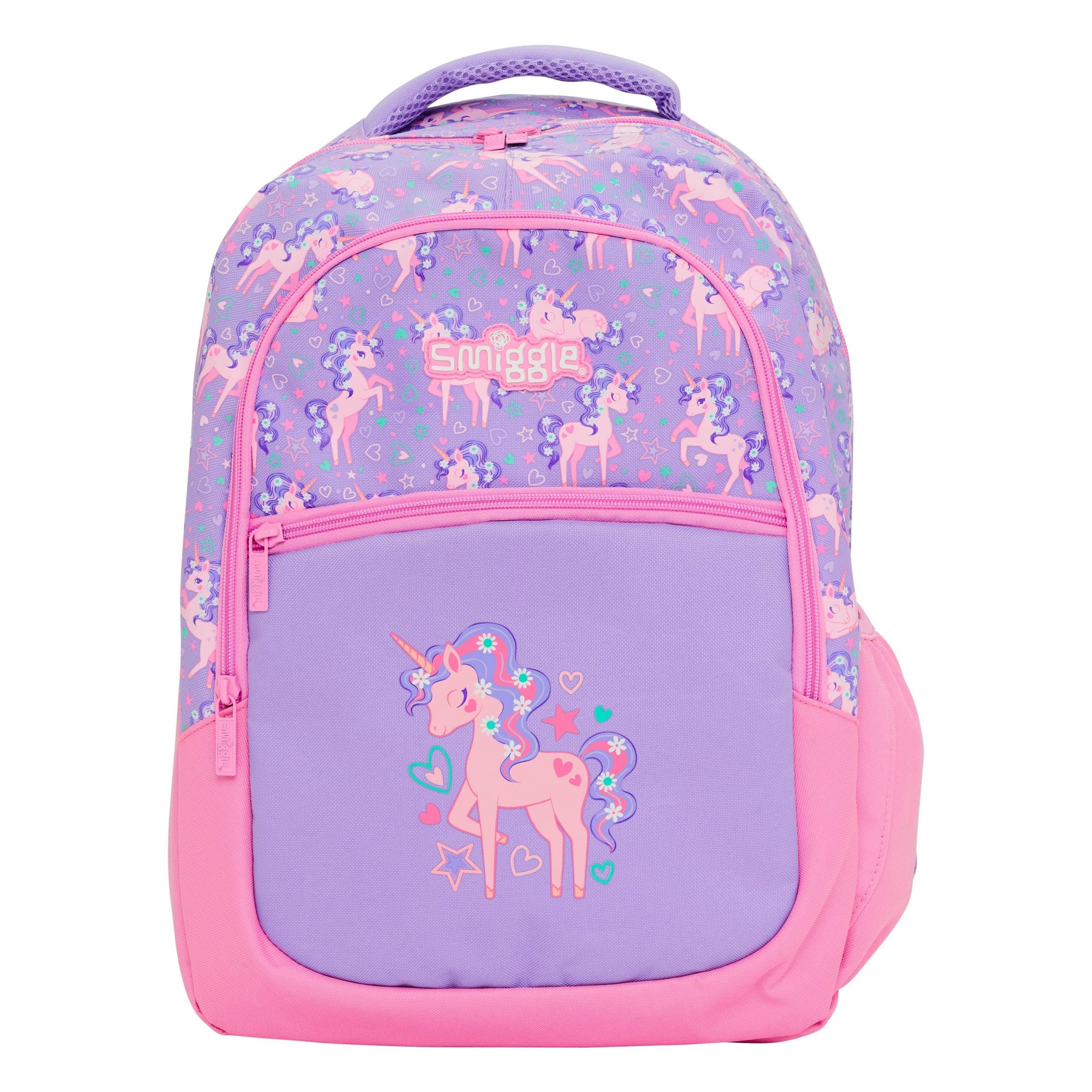 Smiggle - Jump Pembe Unicorn Sırt Çantası-Dinossi