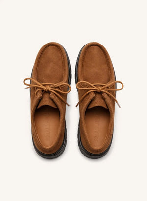 Smallable Kid - Coleman Suede Derby Shoes | Caramel