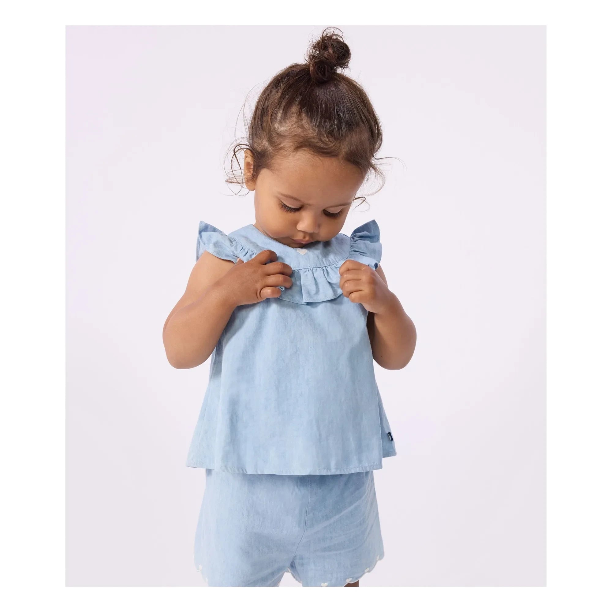 Petit Bateau - Light Blue Denim Shirt | Chambray