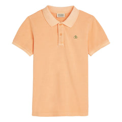 Scotch & Soda - Embroidered Logo Polo T-Shirt | Coral