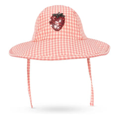 Konges Sløjd - Etta Carreaux Strawberry Bath Hat | Pink