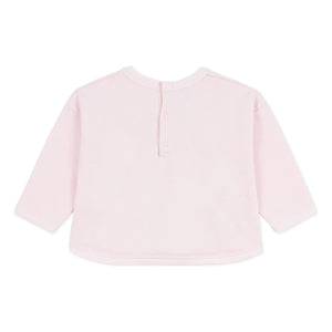 Petit Bateau - Sweat Heart Organik Pamuk | Açık Pembe