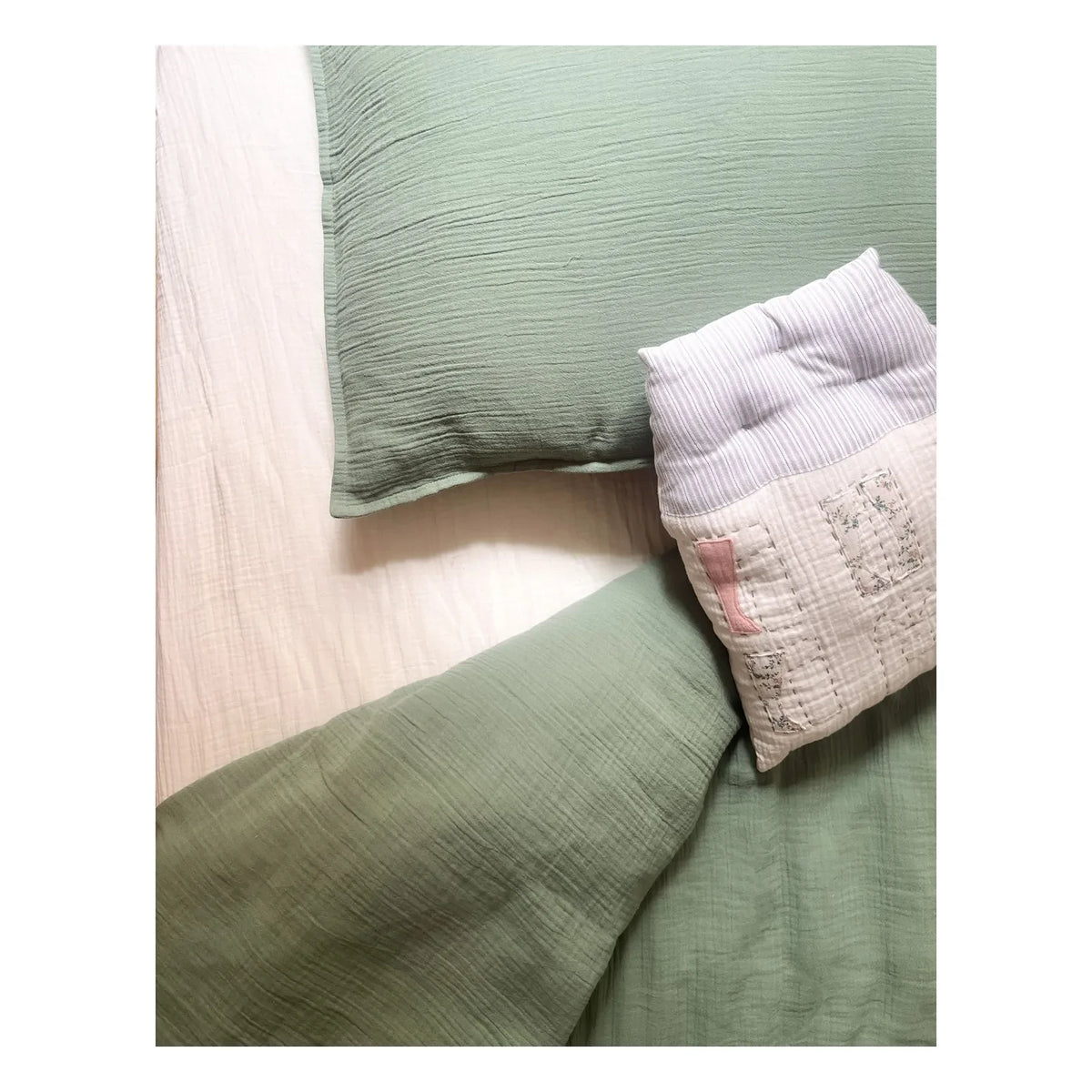 Editions Aimable - Doris fitted sheets | Ivory Gauze