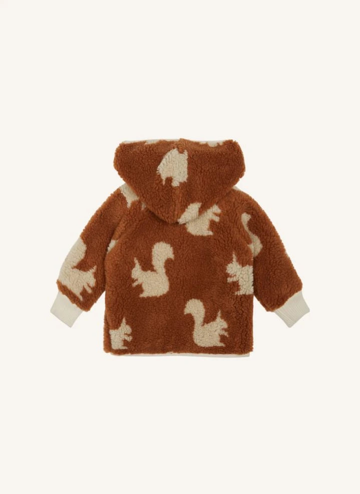 Emile et Ida - Baby Squirrels Sherpa Coat | Brown