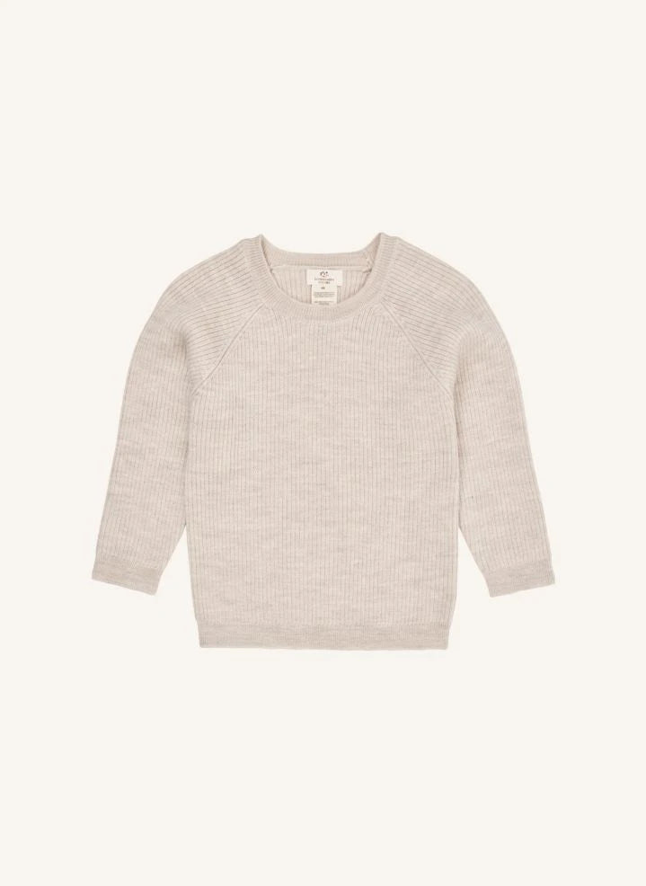 Copenhagen Colors - Cream Merino Wool Ribbed Sweater