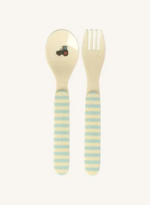 Rice - ABC Melamine Dinner Set | Light Blue