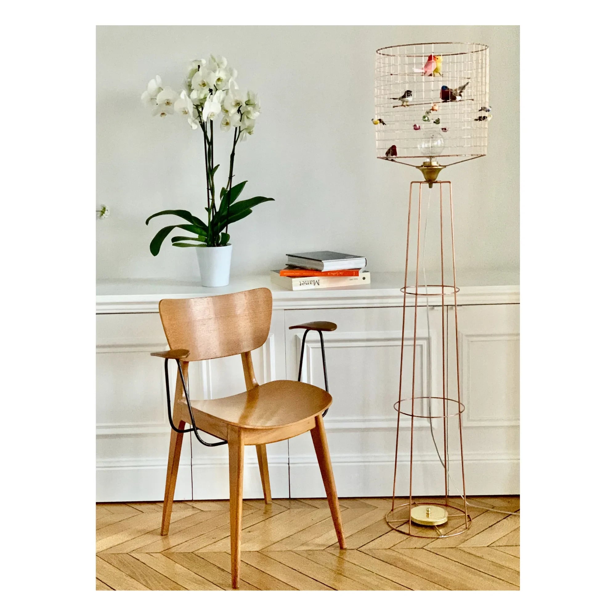 Mathieu Challières - Birdcage Lamp with Stand