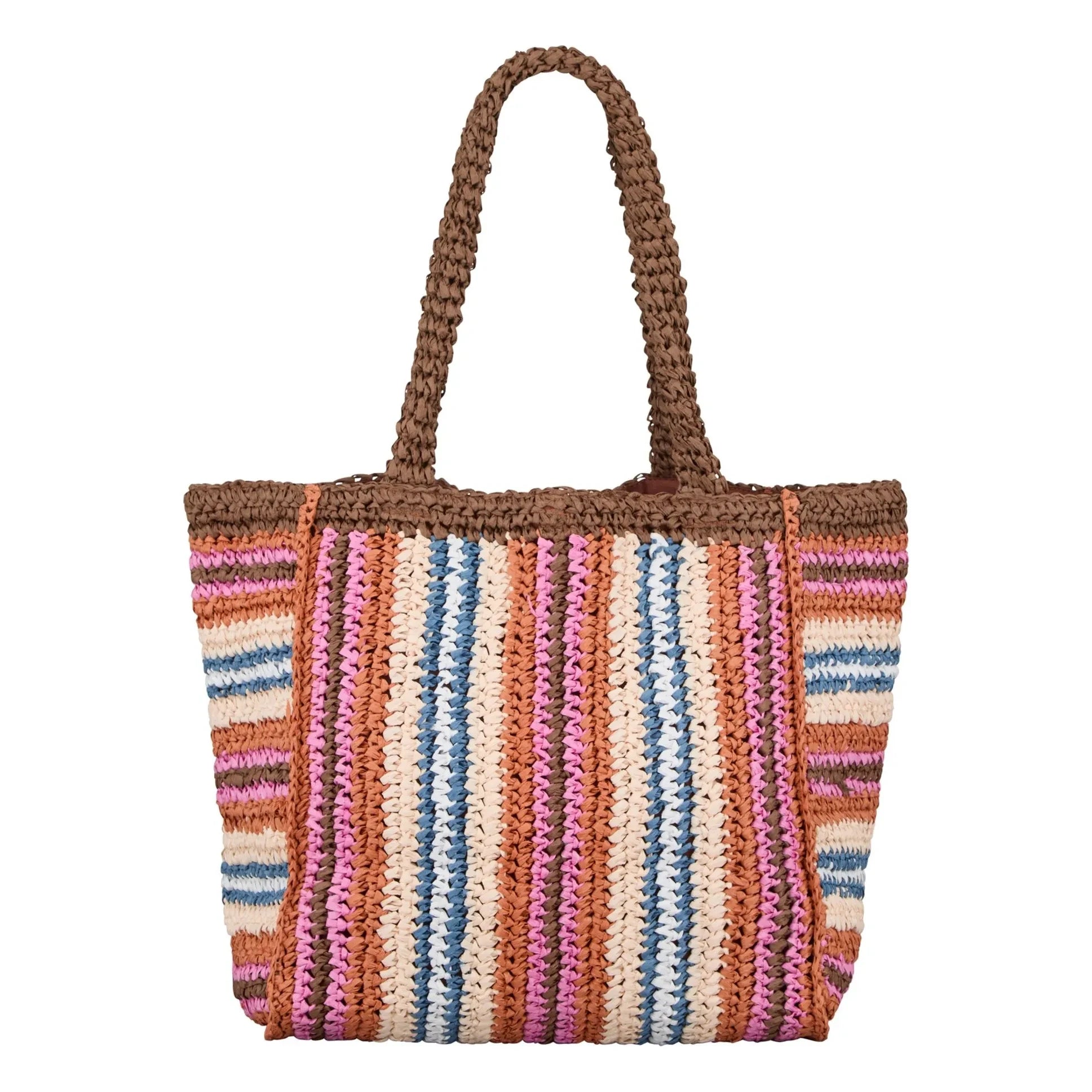 Becksöndergaard - Straw Striped Bag | Brown