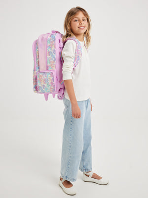 Smiggle - Care Bears Işıklı Tekerlekli Çekçekli Çanta