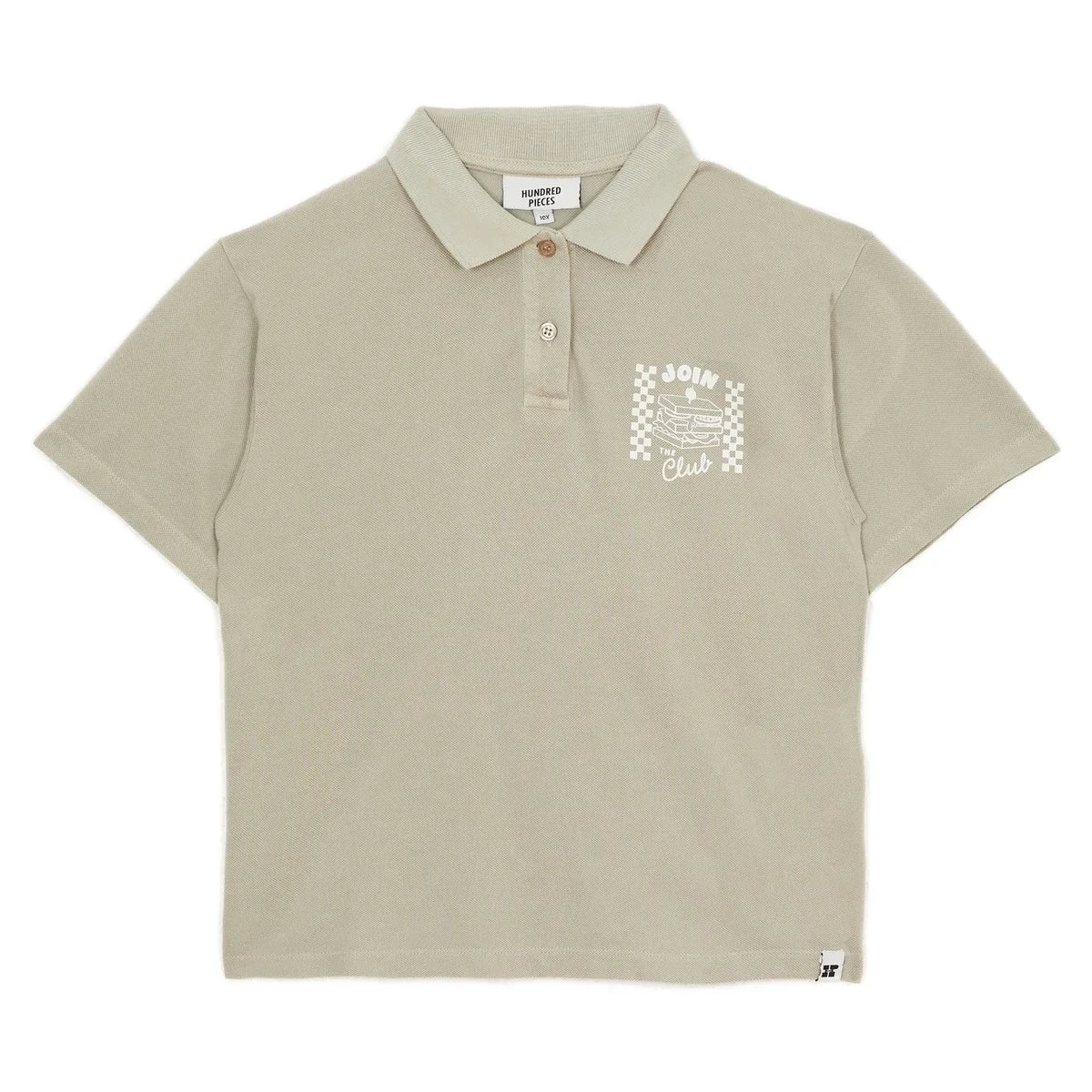 Hundred Pieces - Ozzie Club Sandwich Organic Cotton Polo Shirt | Beige