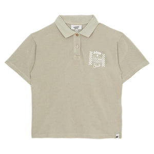 Hundred Pieces - Ozzie Club Sandwich Organic Cotton Polo Shirt | Beige