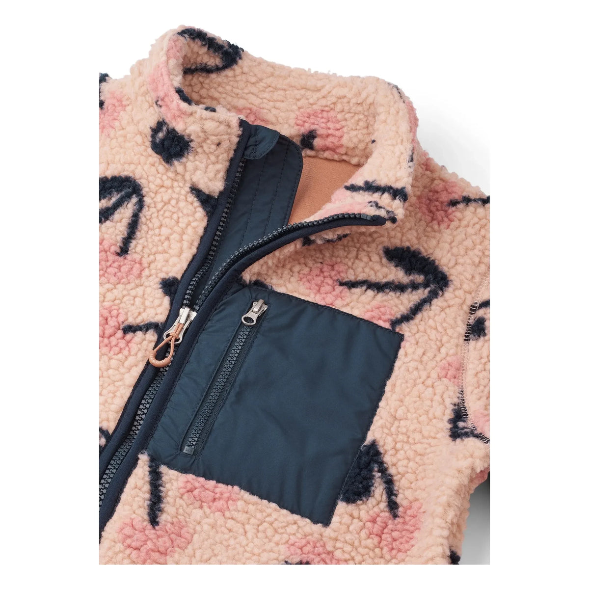 Liewood - Nolan Cerises Recycled Fiber Sherpa Jacket | Pink