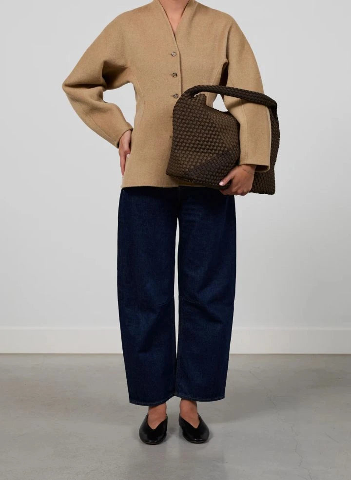 Marrea - Marrea Espresso x Coco Large Bucket Bag | Dark Brown
