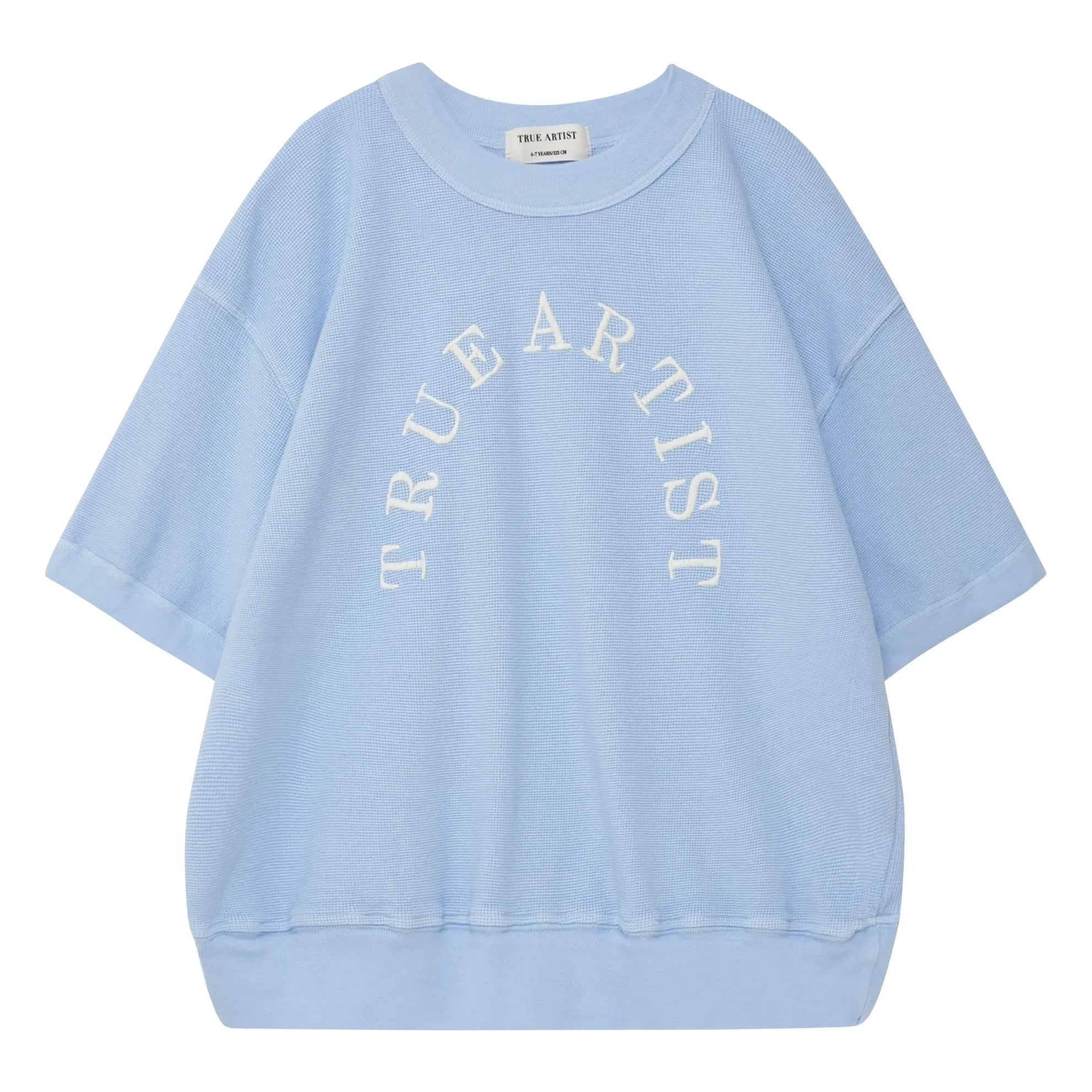 True Artist - Short Sleeve Sweatshirt No.12 Organic Cotton | Light Blue